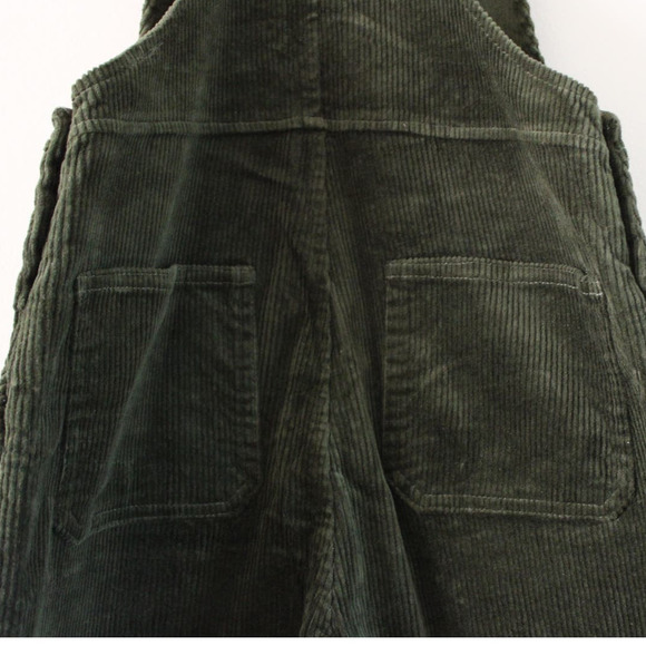 NWT Rylee and Cru Jeanette Forest Green Corduroy Overalls 12-14 Year - Picture 8 of 11